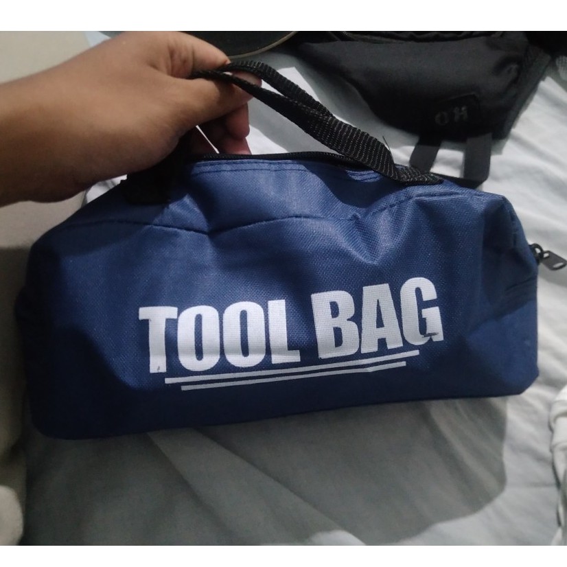 Tool Bag Tas Tukang Toolbag Kecil Tempat Perkakas Bengkel Kit Organizer Set