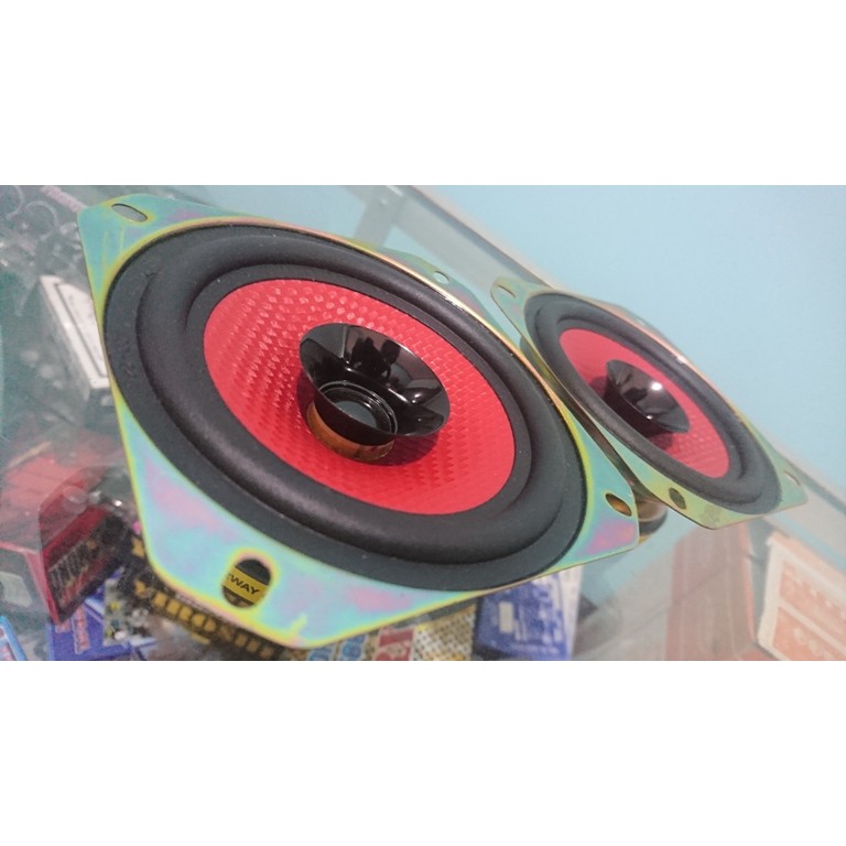 Speaker 2 way COAXIAL 4inch EMAZER RED MANTAP 110W