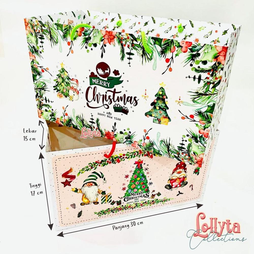 

PAPERBAG UK. 30 X 15 X 17 CM EDISI NATAL / CHRISTMAS DISKON