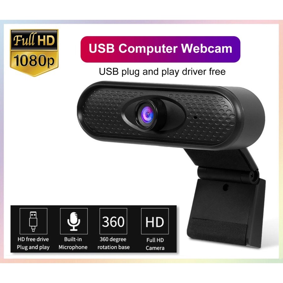 Webcam USB Camera FHD 1080P Manual Focus Microphone Matrix B5