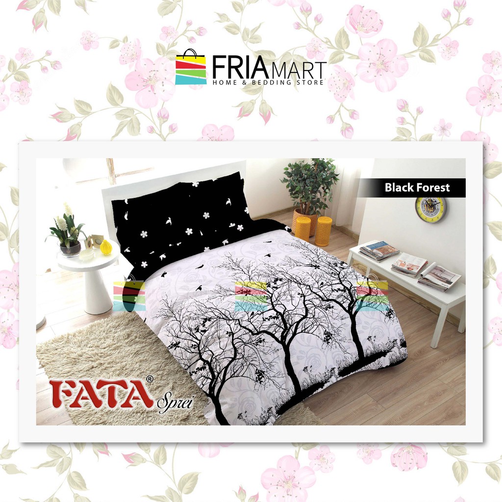 FATA Selimut Bulu 200x200 JUMBO Motif Dewasa Minimalis Murah bagian ke-2 FRIAmart-BLACK FOREST