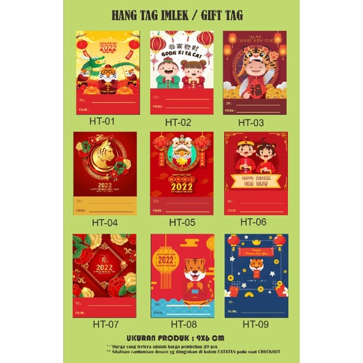 

Hang Tag Imlek Hangtag Imlek Gift Tag Imlek