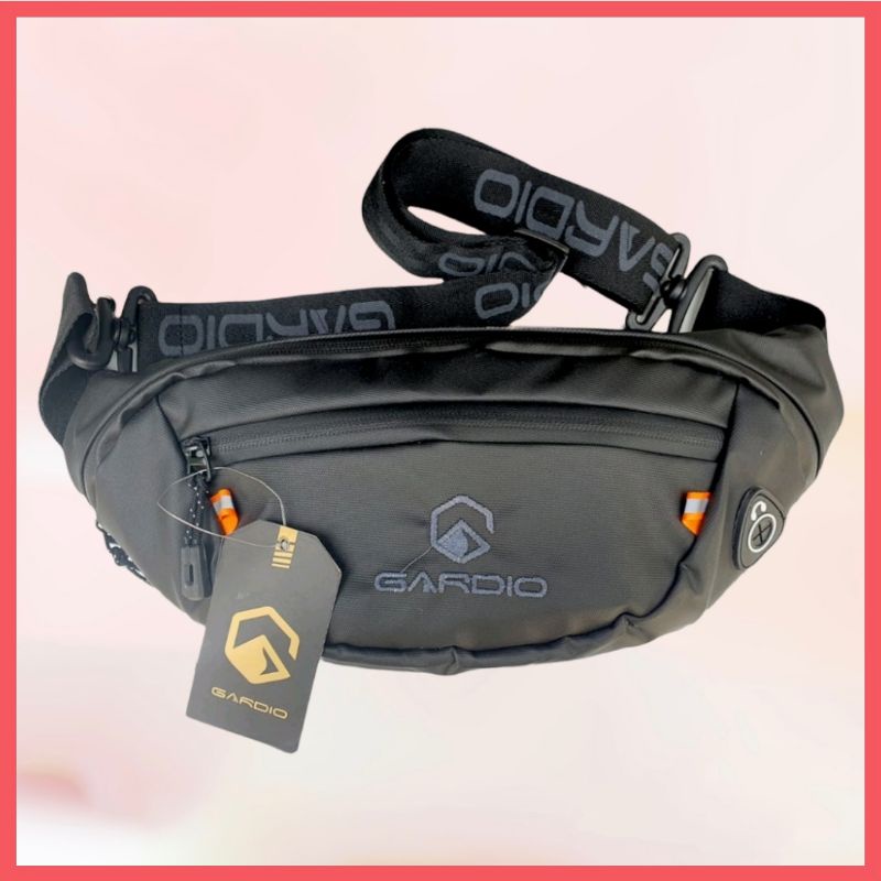 Tas Selempang Pria / Tas Waistbag Pria Anti Air Waterproof Gardio Original