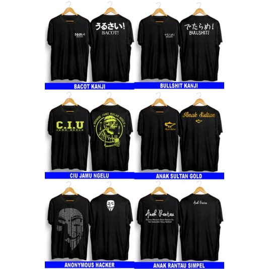 kaos distro kata-kata keren baju simpel pria wanita dewasa anak remaja kaos termurah kekinian masa k