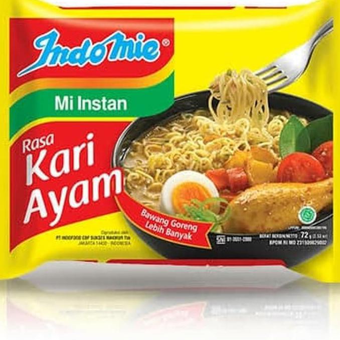 

Terlaris# Paket Indomie Kari Ayam (10Pcs)