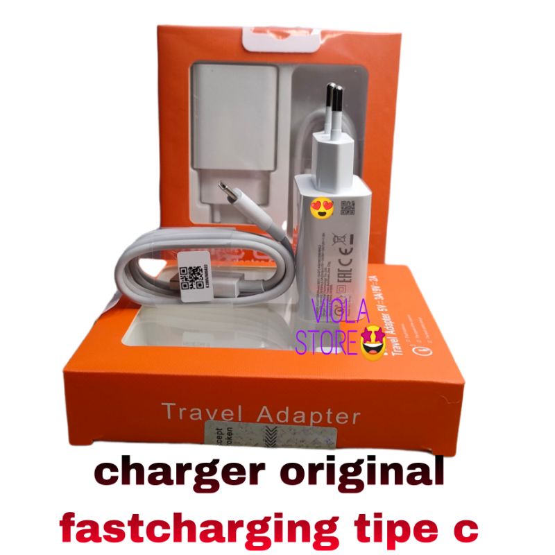 Charger Xiaomi original 100% fastcharging TYPE c Bergaransi 1 Minggu