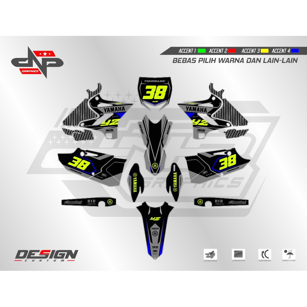 Decal Stiker YZ 125-250 2015-2020 06