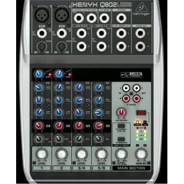 Murah  Mixer Behringer XENYX Q 802 USB ( 6 channel )