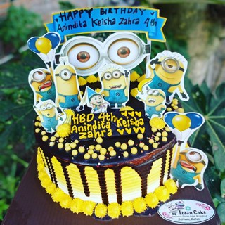 Kue Ulang Tahun Minion Minion Cake Shopee Indonesia