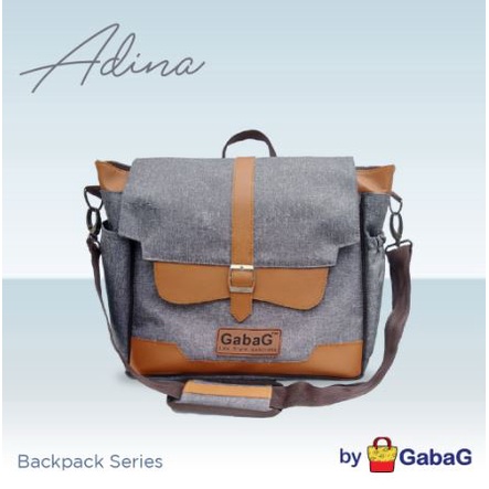 GABAG - Cooler Bag - Thermal Bag ADINA Backpack Tas ASI Bayi Diaper FREE 2 ice gel 500gr