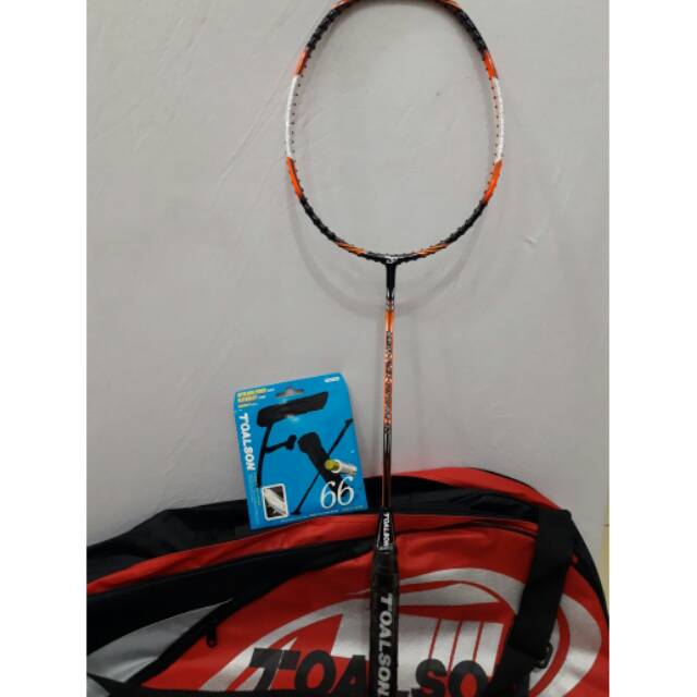 Raket Bulutangkis Badminton TOALSON MEGA FLEX CONCAVE POWER 33 ORIGINAL FREE TAS DAN SENAR