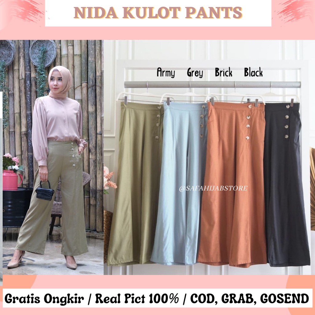 NIDA KULOT PANTS / CELANA WANITA