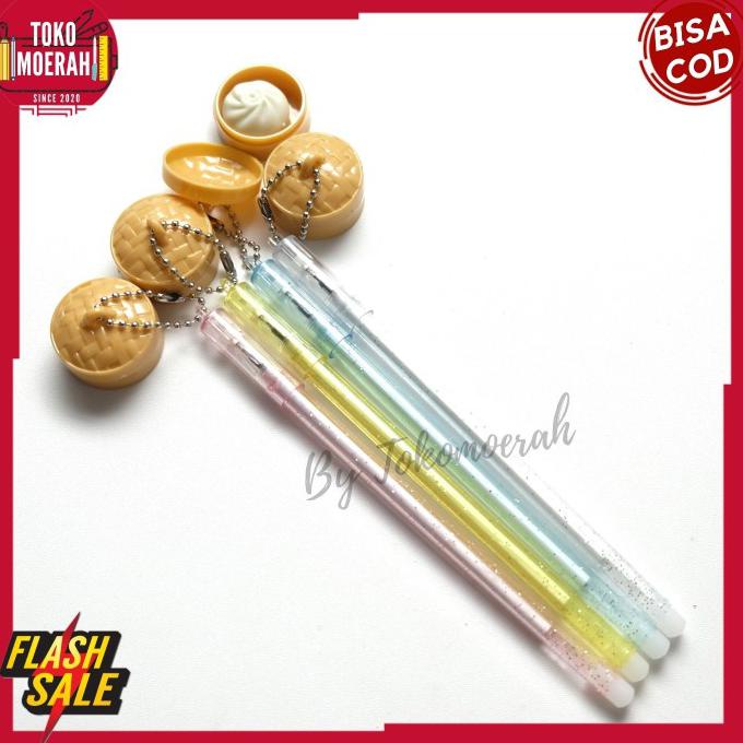 

Jual Pulpen Lucu Gantungan Dimsum Bakpao Dimsum Pen Grosir Imut Unik Murah - Putih