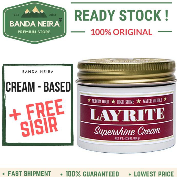 Layrite Supershine Cream Original Impor Murah Pomade