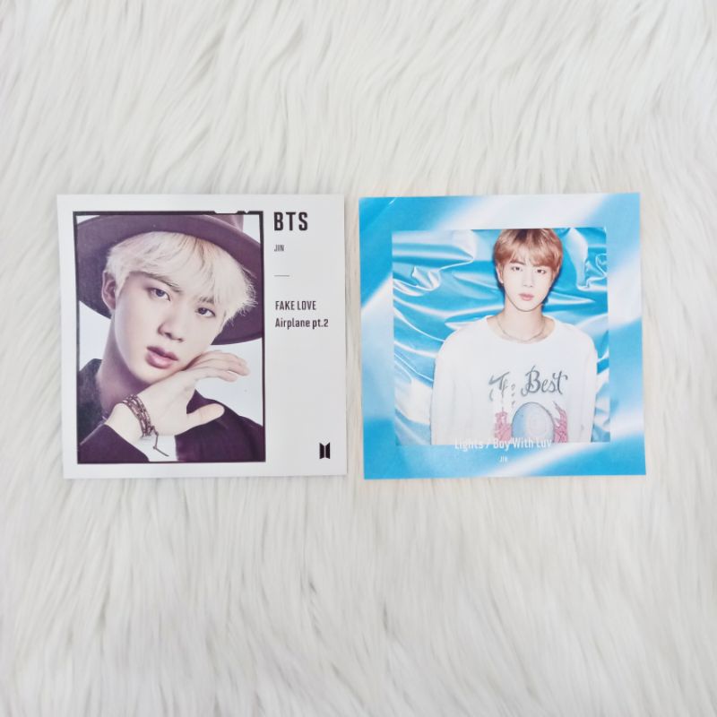 bts seokjin/jin japan album photocard pc, cd cover, & postcard