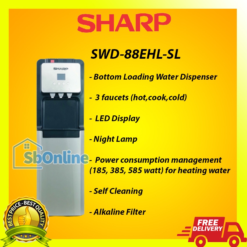 SHARP Water Dispenser SWD-88EHL-SL