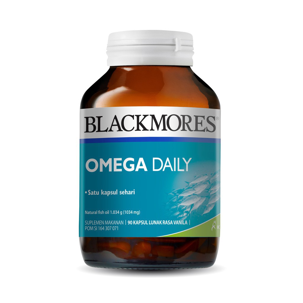 BLACKMORES Omega Daily 90 Kapsul Omega3 BPOM Kalbe Original 3
