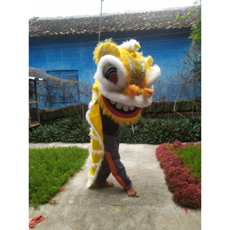 Barongsai Putih dewasa (60x50x45 cm)