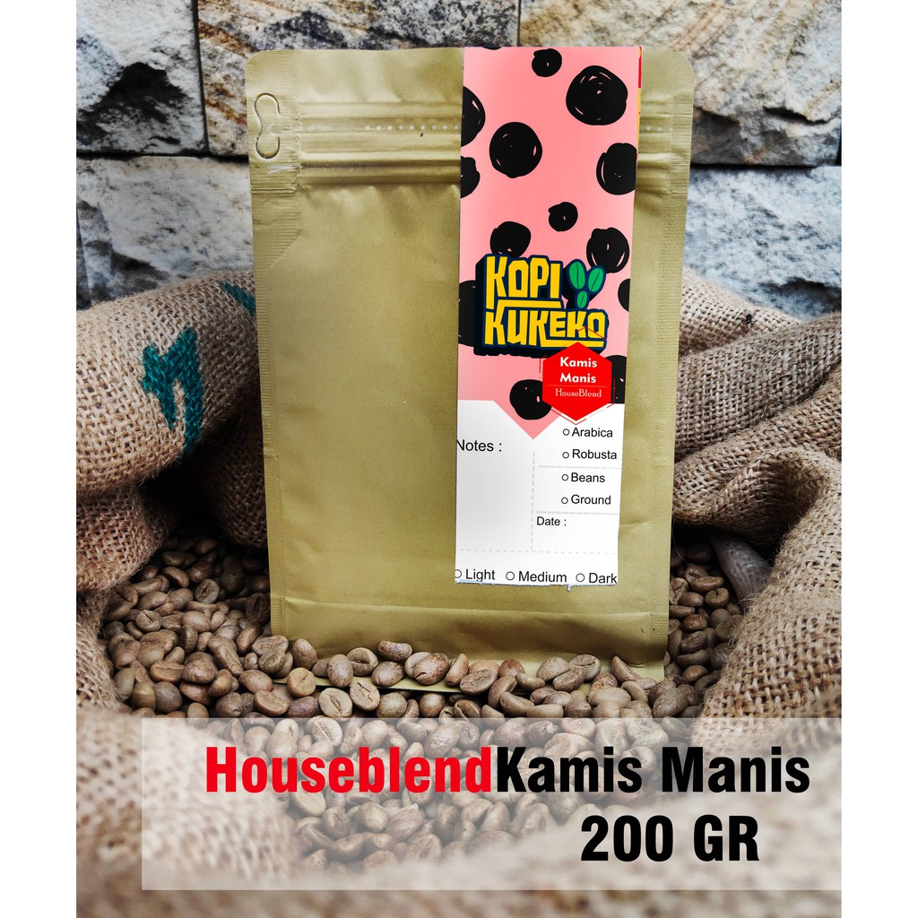 

KOPI HouseBlend KAMIS MANIS I KOPI BUBUK / KOPI BIJI 200 GR