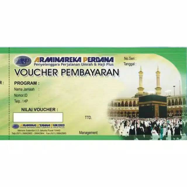 Voucher umroh Arminareka Perdana Garansi 100% ASLI