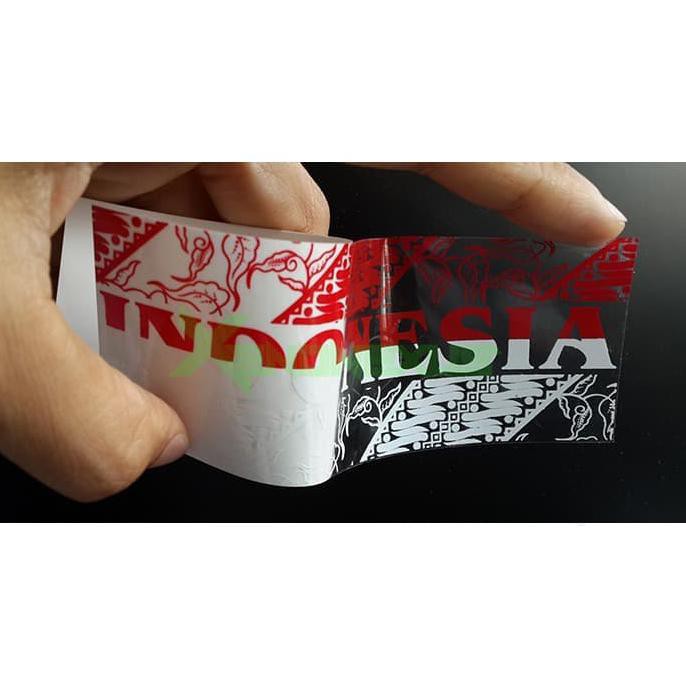 

Hot Item Stiker Transparant Tulisan Indonesia / Nkri Motif Batik