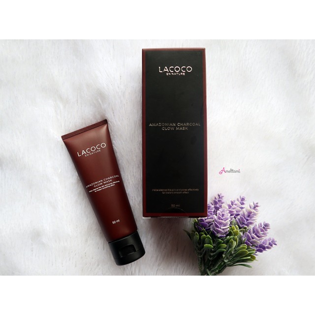 LACOCO AMAZONIAN CHARCOAL MASK NASA MASKER PEMUTIH KULIT TERBAIK