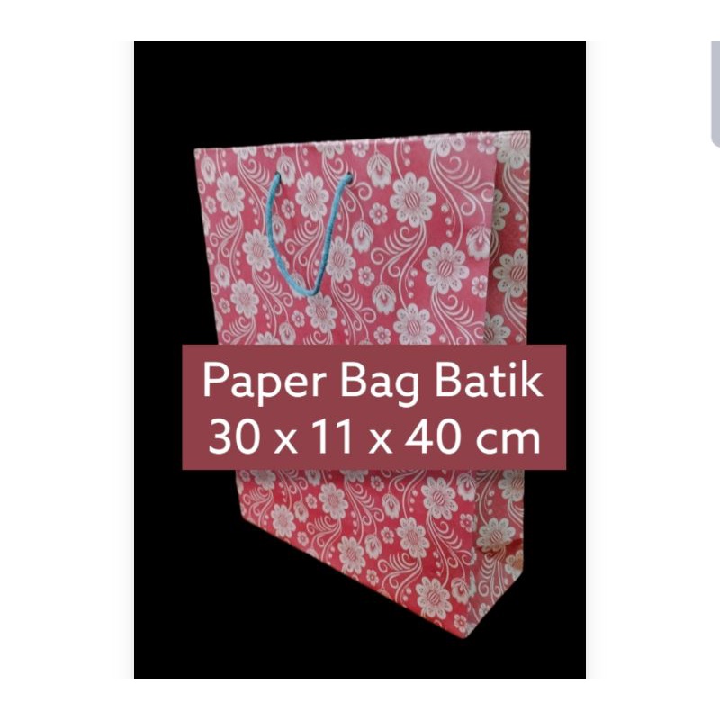 Paper Bag Batik 3040 / 30x11x40 Tas Kertas Kemasan Souvenir Kado
