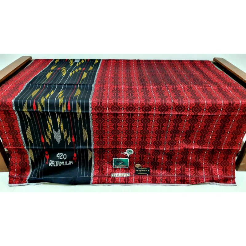 RAJAMULIA 420 TERMURAH GROSIR SARUNG TENUN RAJA MULIA 420 RAJA MULIA MERAH