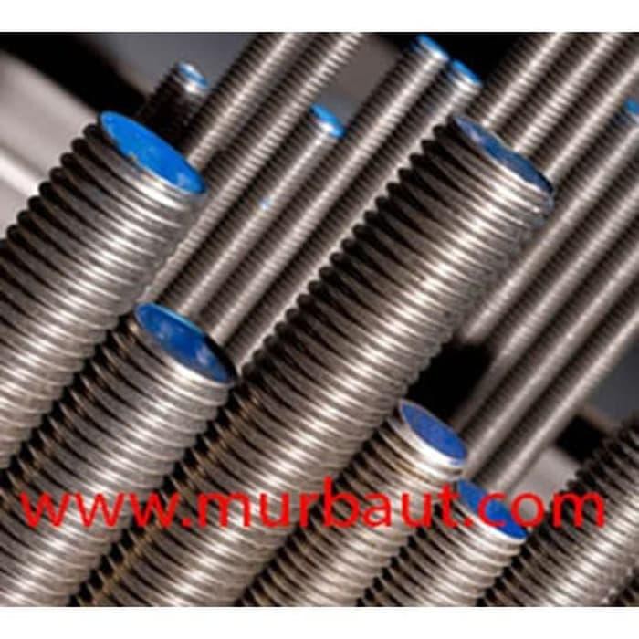 Asdrat Stainless M16 Baut Stud Bolt Stainless 304 16mm Full As drat