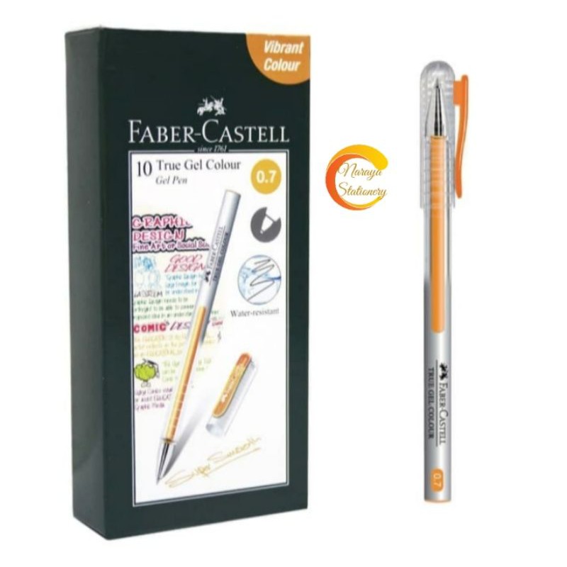 

Pulpen True Gel Faber Castell - Orange Ink 0.7 mm