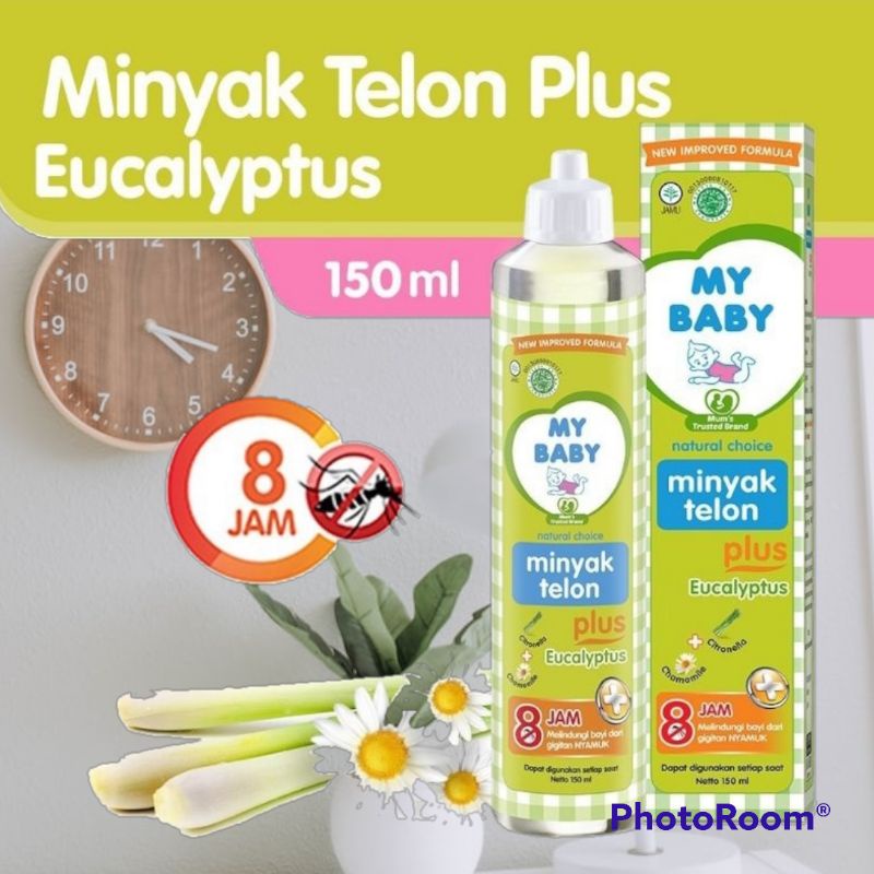 My Baby Minyak Telon Plus 8 Jam Eucalyptus Isi 150 ml Harga Hemat