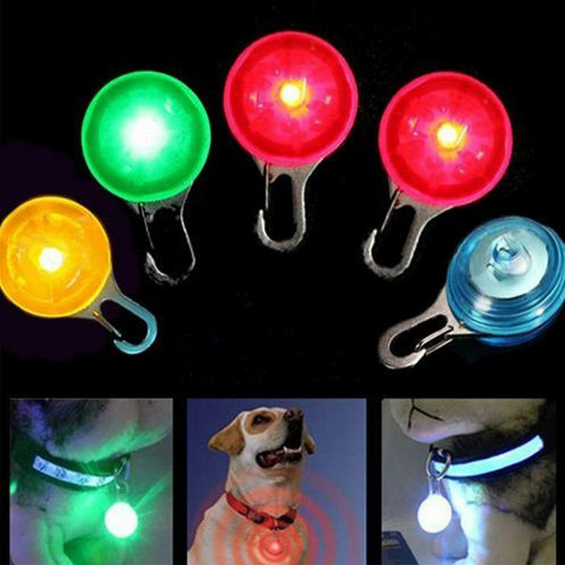 Mini Pet Safety LED Night Light Collar Pendant Dog Kitten Puppy Flashing Pendant Pet Products Colorful