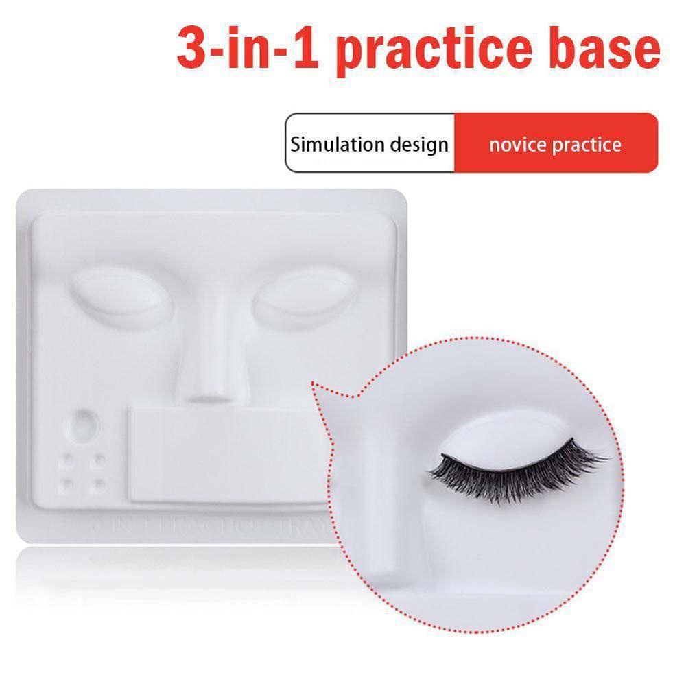 Agustina Eyelash Grafting Plate Tray Wanita Grafting Eyelashes Stand Alat Make Up Kecantikan Alas Latihan Bulu Mata