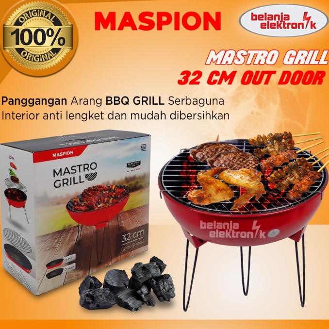 MASPION BLG MASTRO GRILL 32 CM PANGGANGAN ARANG BBQ SATE SERBAGUNA