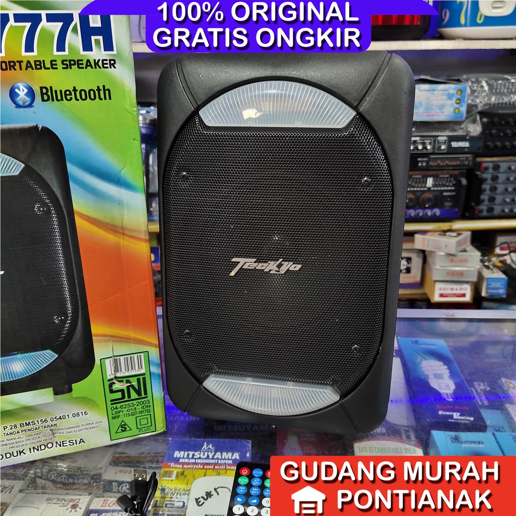 Speaker Bluethoot Teckyo 777H 6,5 inch 6.5&quot;Produk by GMC ampli meeting pengeras suara karaoke nyanyi