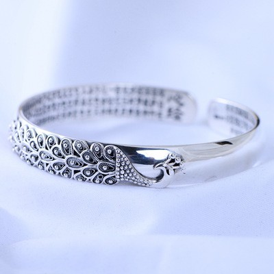 925 perak sterling gelang riak air gelang fashion perhiasan wanita Gelang Perak Retro Gaya Etnik Gelang Fashion Perhiasan Wanita /Bracelet retro ethnic style bracelet fashion jewellery lady