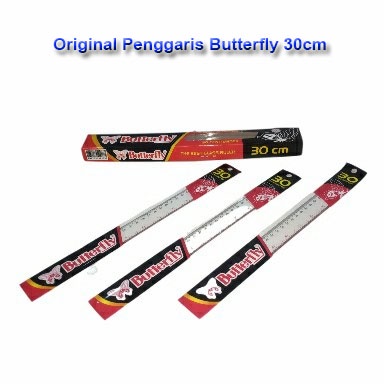 

Original Penggaris butterfly 30cm / Ruller 30cm butterfly