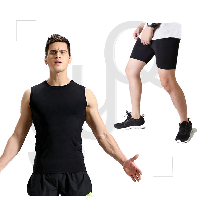 PAKET BAJU SINGLET BASELAYER MANSET CELANA DALEMAN SHORT FUTSAL SEPAKBOLA OLAHRAGA