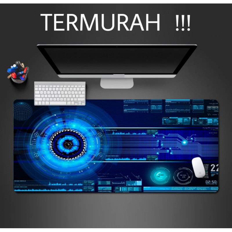 MousePad GAMING/kantor lebar murah anti slip mousepad mouse pad gaming super besar 30x80 cm bermotif