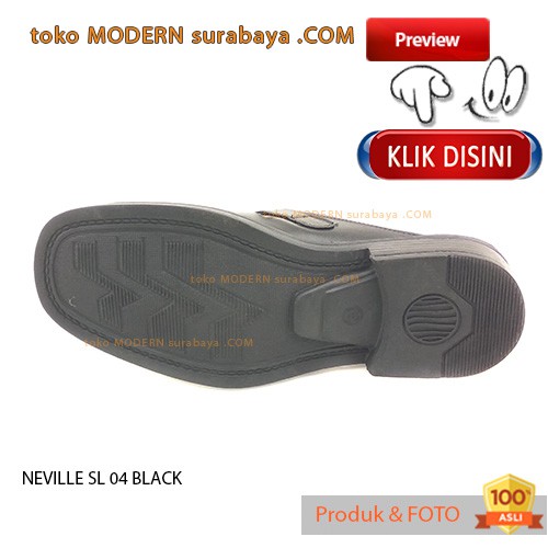 NEVILLE SL 04 BLACK Sandal Pria Slip On Casual