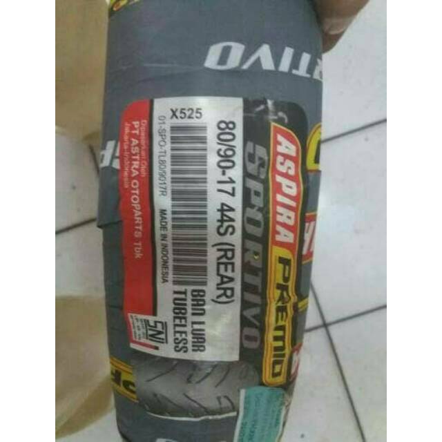 ban luar 80 90 17 aspira tubeless