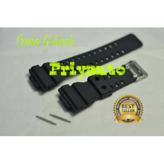 STRAP TALI JAM TANGAN CASIO G-SHOCK GA-100 GA-150 GA-210 GA-120 GA-110 GA-300 HITAM DOFF