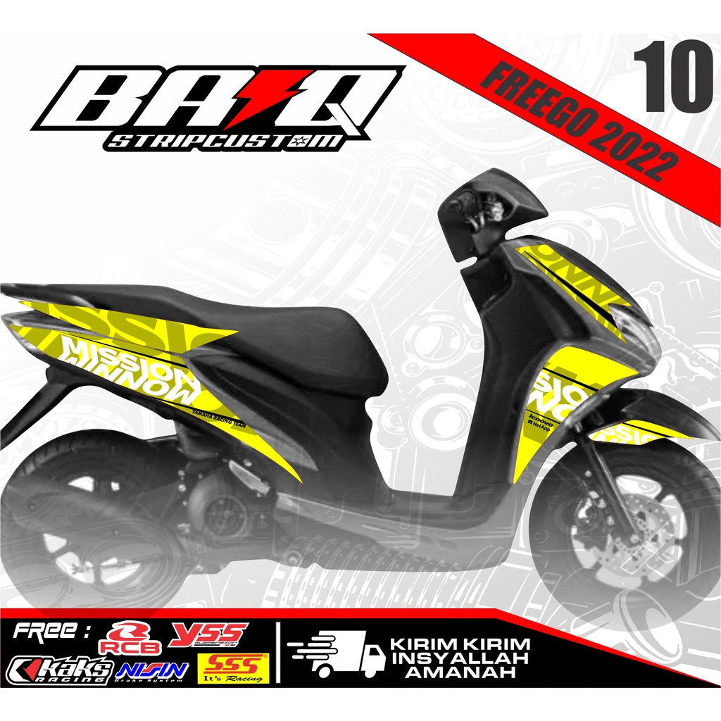 STRIPING YAMAHA FREEGO STICKER MOTOR FREEGO LIST STRIPING FREEGO DECAL FREEGO YAMAHA FREEGO Sticker 