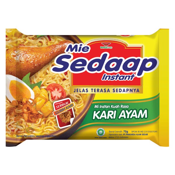 

Sedaap Mie Kari Ayam 72 Gr ATY1