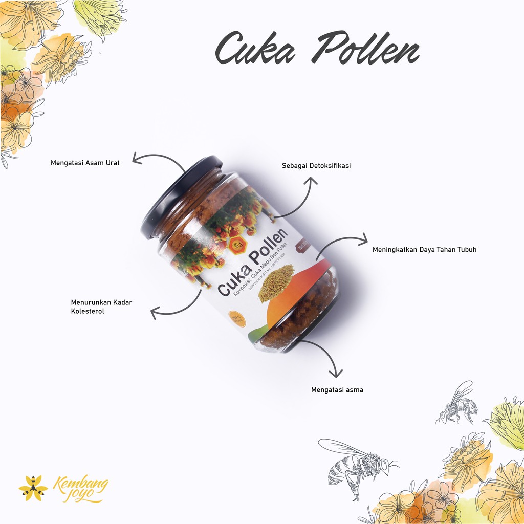 

Top Madu Kembang Joyo Cuka Pollen 350 Gr