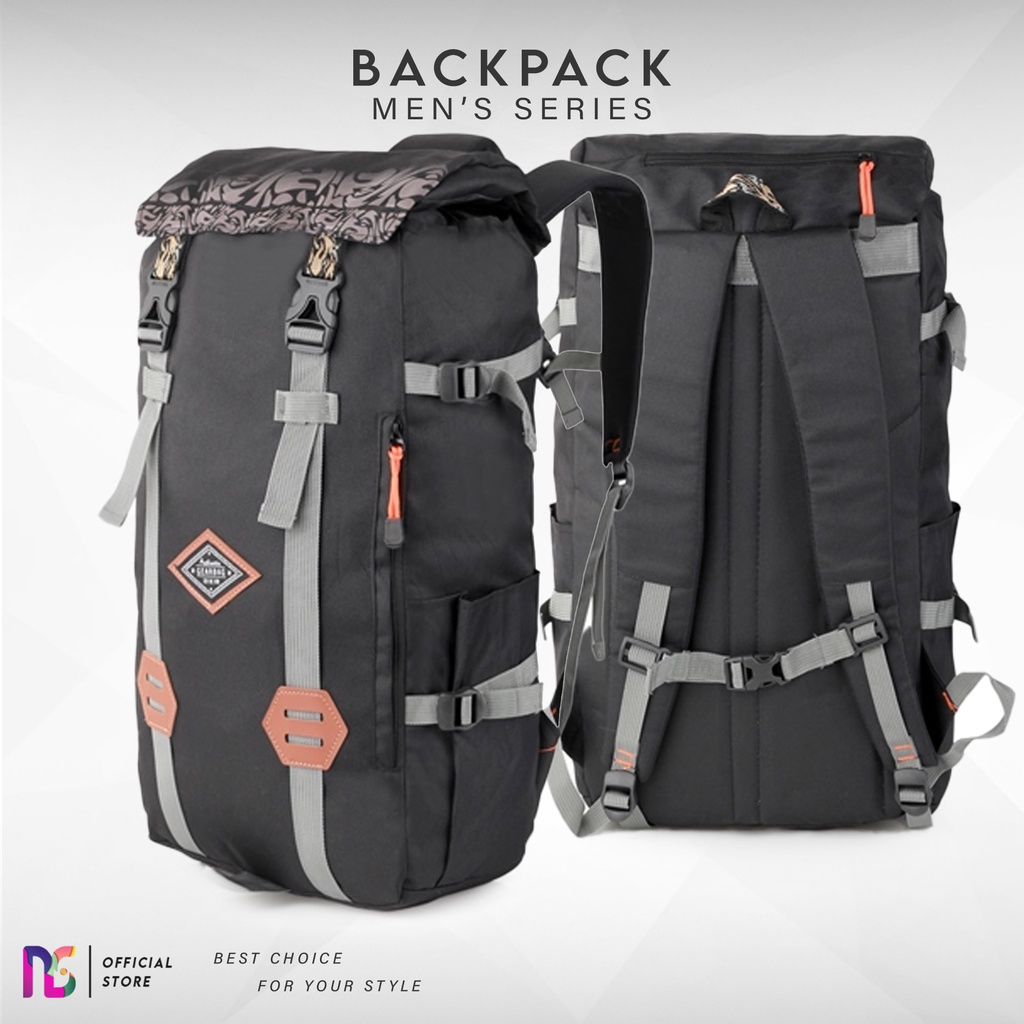Tas Ransel Backpack 30L Hitam Travel Tas Ransel Pria Semi Carrier 30 liter Gunung Murah Keril