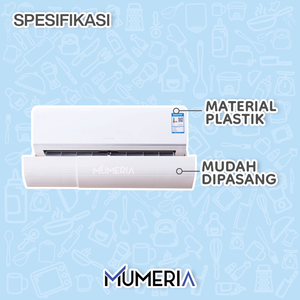 Reflektor Udara AC Lipat Universal Reflector Acrylic Akrilik Penahan Hembusan Angin Air Conditioner