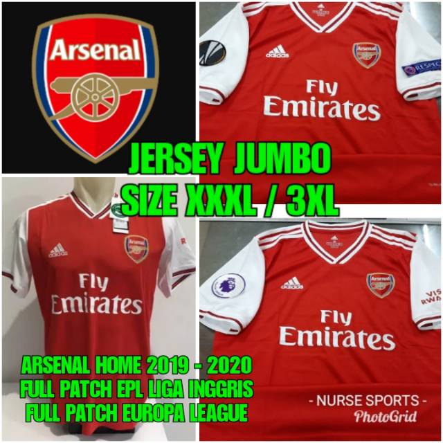 3xl arsenal jersey