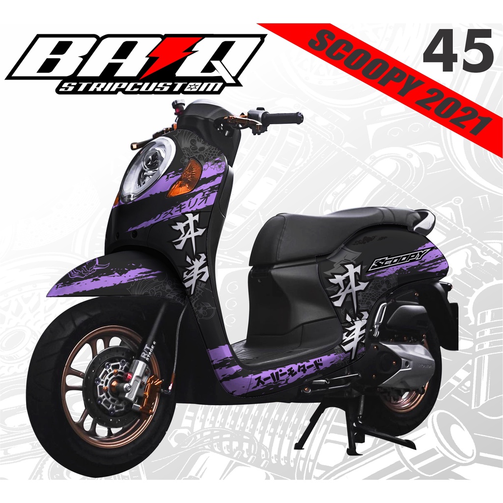 DECAL SCOOPY 2021 - DECAL SCOOPY 2021 VARIASI JEPANG KODE 045