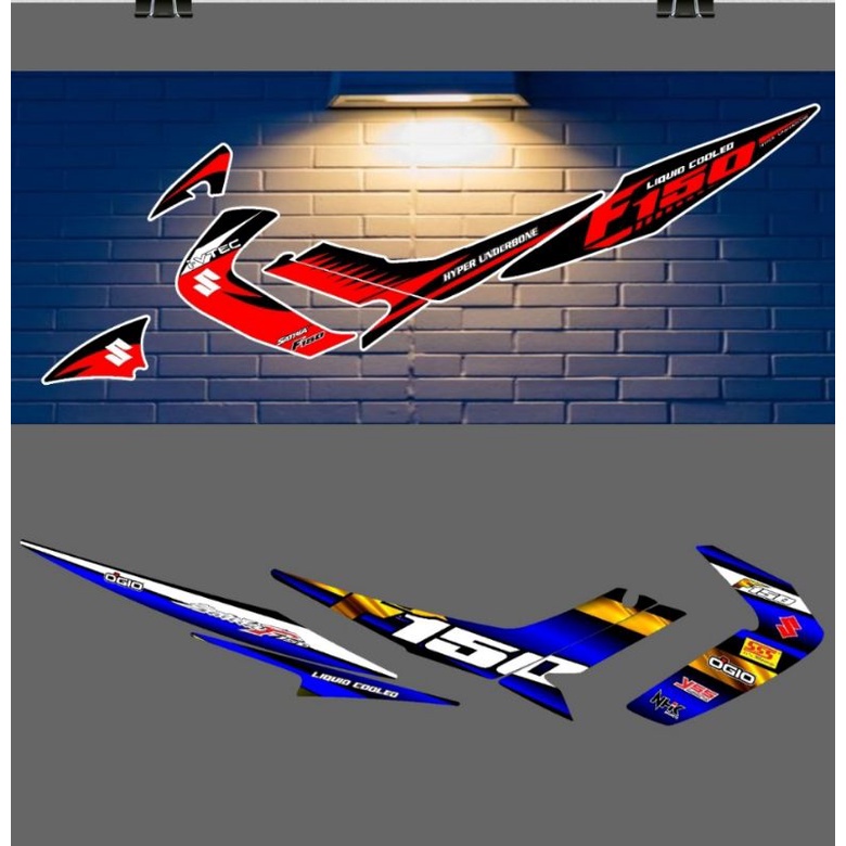 Striping Satria Fu / F 150 Old / Lama / Barong 2008 2009 2010 2011 2012 Variasi Sticker Stiker Motor